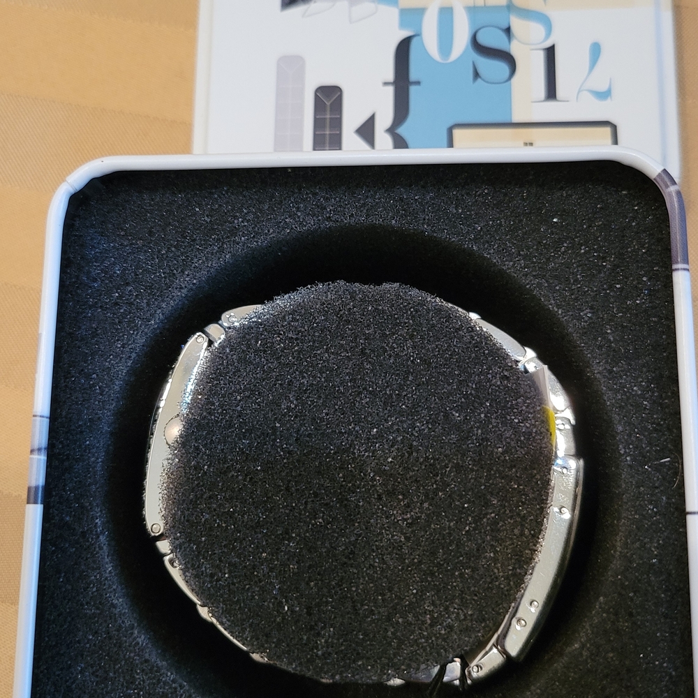 Fossil Silver Watch with Crystal Accents - Picture 7 of 10